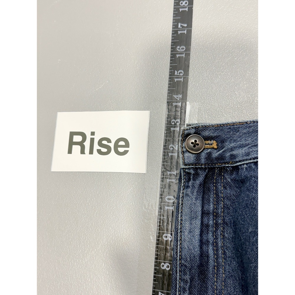 Madewell Relaxed High-Rise Wide Leg Blue Denim Jeans - Picture 7 of 10